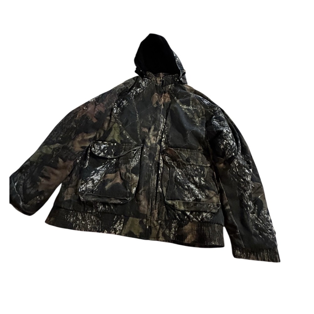 Field‎ Staff Camo Jacket Men's Large Mossy Oak Break Up Hooded Full Zip Green